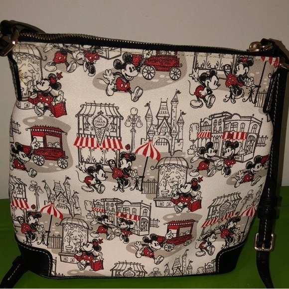Dooney & Bourke Crossbody Bag - Black, Red, and White - Picture 3 of 5